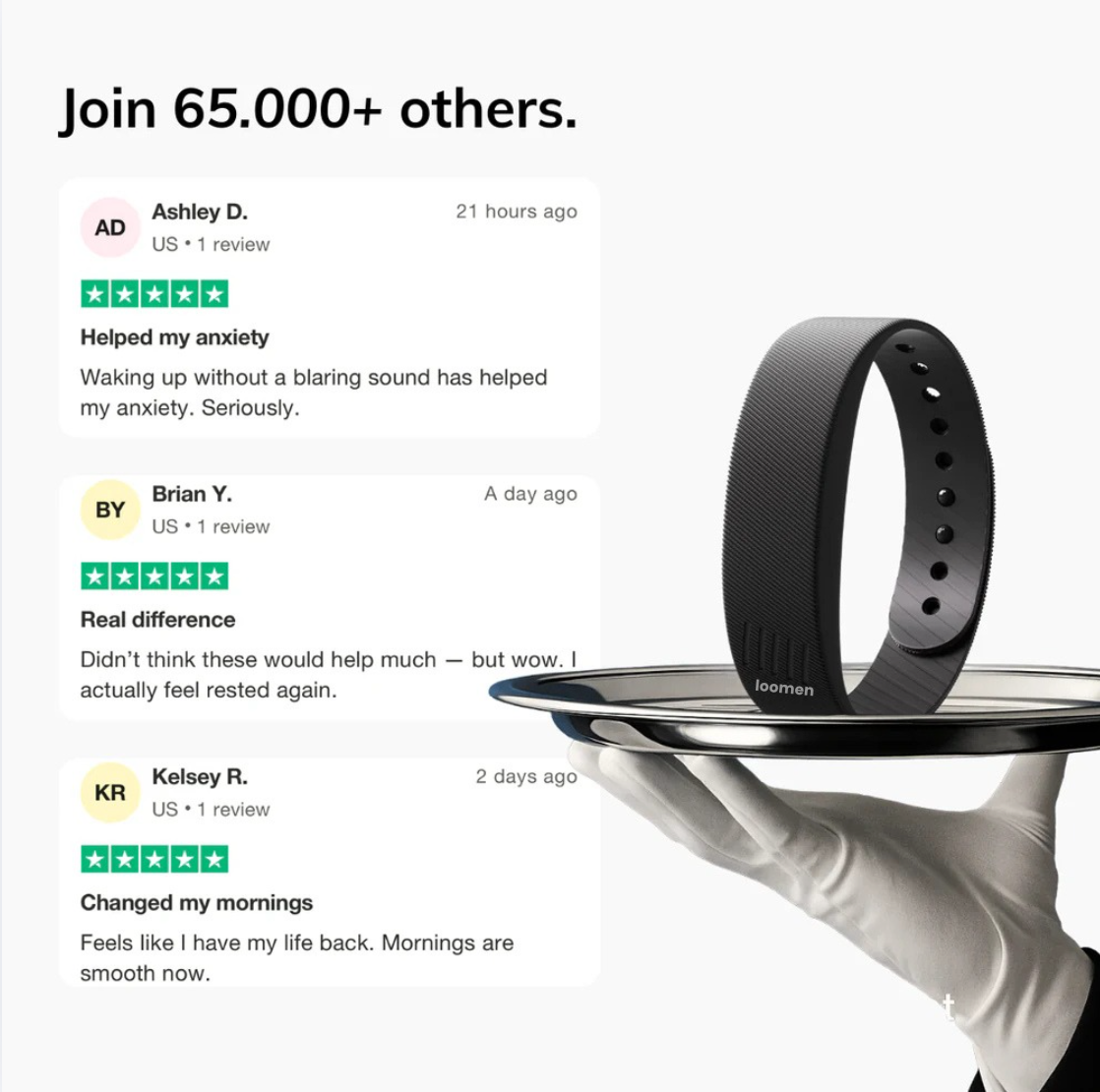 Loomen - Silent Vibrating Alarm Band